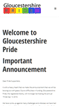 Mobile Screenshot of glospride.org.uk